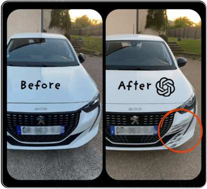 Exemple de limage falsifiée par IA