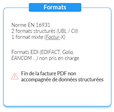 formats facture electronique