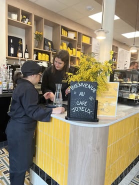 inside cafe joyeux montpellier