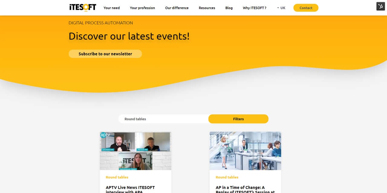 Digital automation round tables - ITESOFT